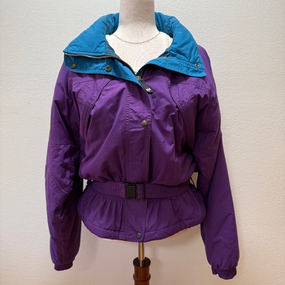 Helly Hansen Jackets & Blazers - Helly Hansen Vintage Purple Retro Belted 80s 90s Snow Alpine Ski Jacket Women L